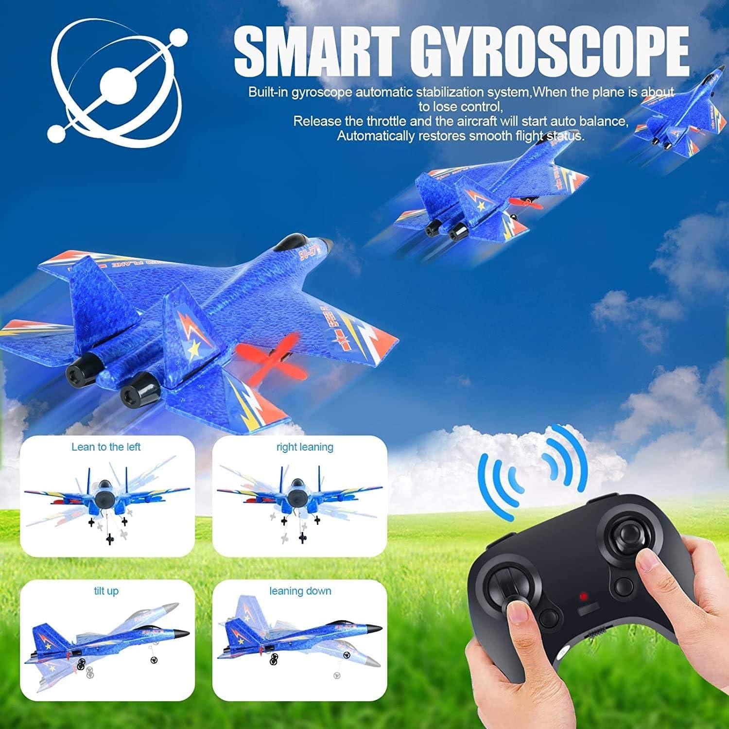 SU-27 RC Airplane,2.4GHz 2 Channel Remote Control Plane